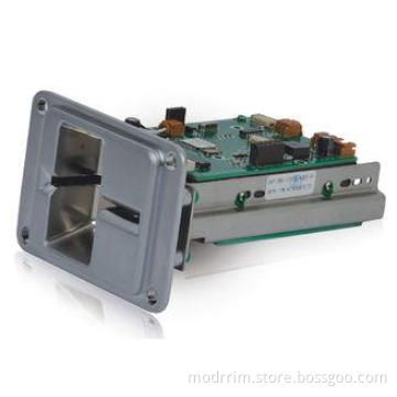 Manual Insert Dip Card Reader With Card Latch Function , IC